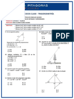 Ejercicios Clase - Trigonometría: Cálculo de Las RT de Ángulos Notables Y Aproximados Católica - Talento