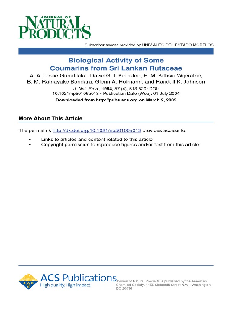 j-nat-prod-1994-57-4-518-520-pdf-biochemistry-chemistry