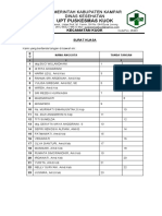 Surat Kuasa Puskesmas Kuok Ambil THR 2023