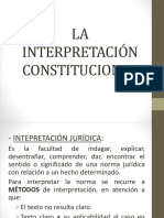 clase 5 - INTERPRETACIÓN CONSTITUCIONAL