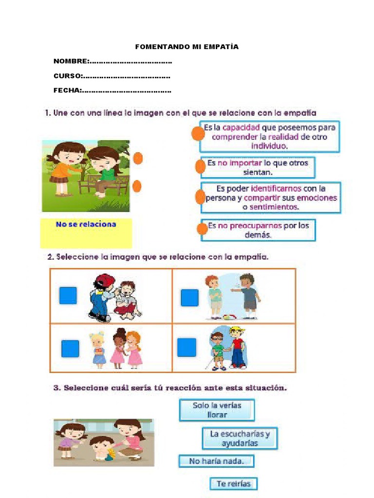 Fomentando la Empatía en Niños | PDF