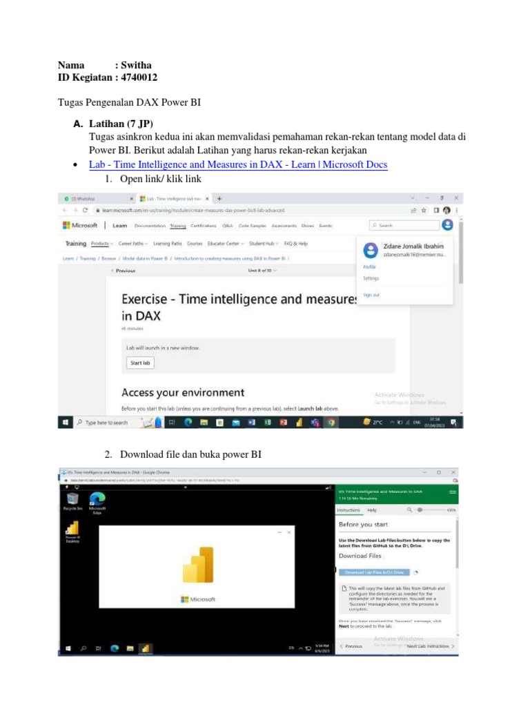 Tugas DAX dan Analisis Data Power BI | PDF