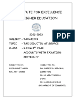 Tax Deduction at Source (TDS) by Vaishnavi Thakur