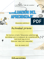 Evaluación formativa auténtica en situaciones de aprendizaje