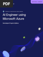 AI Engineer Using Microsoft Azure Nanodegree Program Syllabus