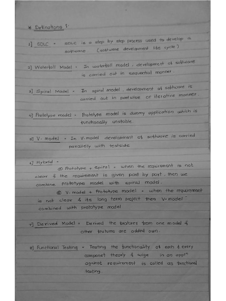 Manual testing notes pdf