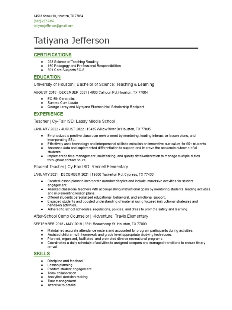 Educator Resume 2023 | PDF | Lesson Plan | Teachers