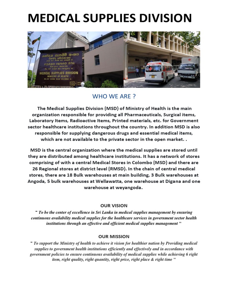 MEDICAL SUPPLIES DIVISION For Interns 4 PDF Medical Device Shelf Life