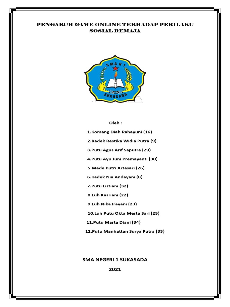 PENGARUH GAME ONLINE TERHADAP PRILAKU REMAJAdikonversi PDF