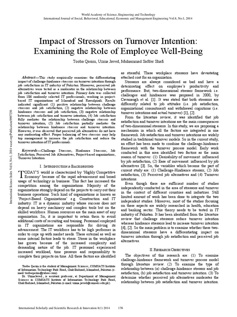 impact-of-stressors-on-turnover-intention-examining-the-role-of