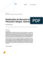 Modernités de Bouvard Et Pécuchet, Borges, Queneau