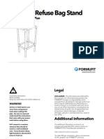 PVC Yard Refuse Bag Stand