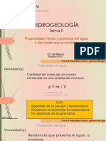 Hidrogeo Tema II Prop Agua Medio 080917 Elc3a9ves PDF