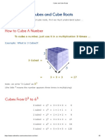 Cubes and Cube Roots