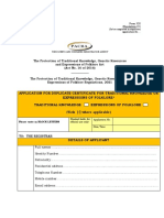Form Xxi Application For Duplicate Certificate For Traditional Knowledge or Expressions of Folklore