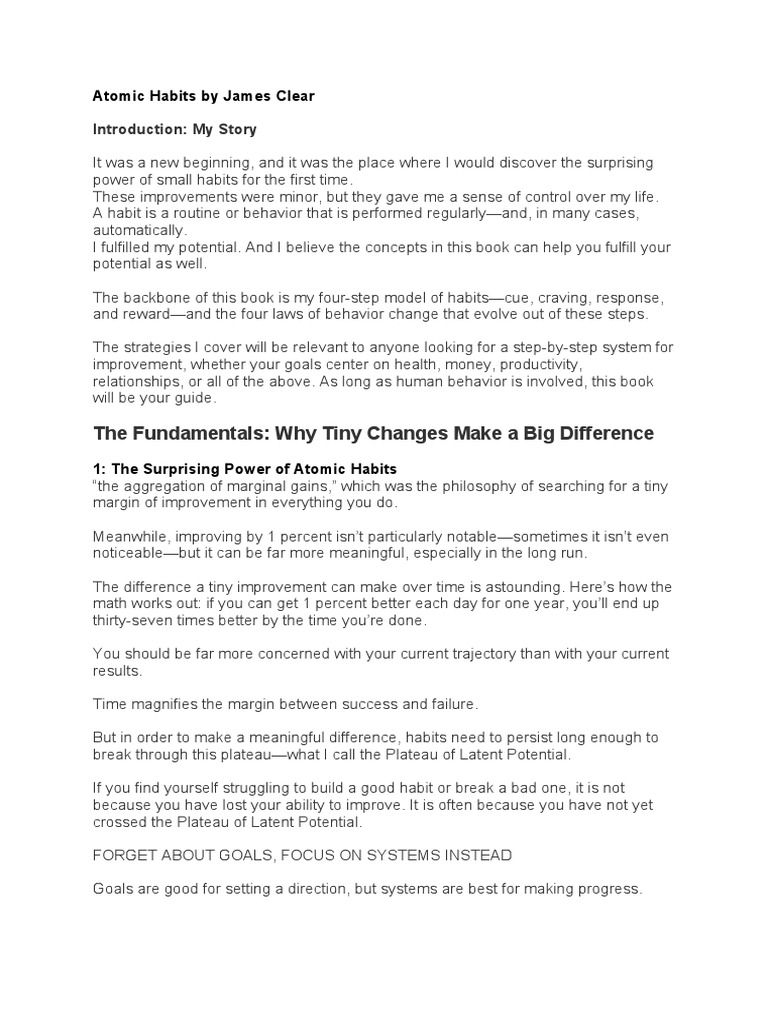 Atomic Habitshighlights PDF