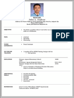 Jefee A. Gualvez: Resume