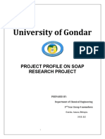 Proposal On Soap Research Project