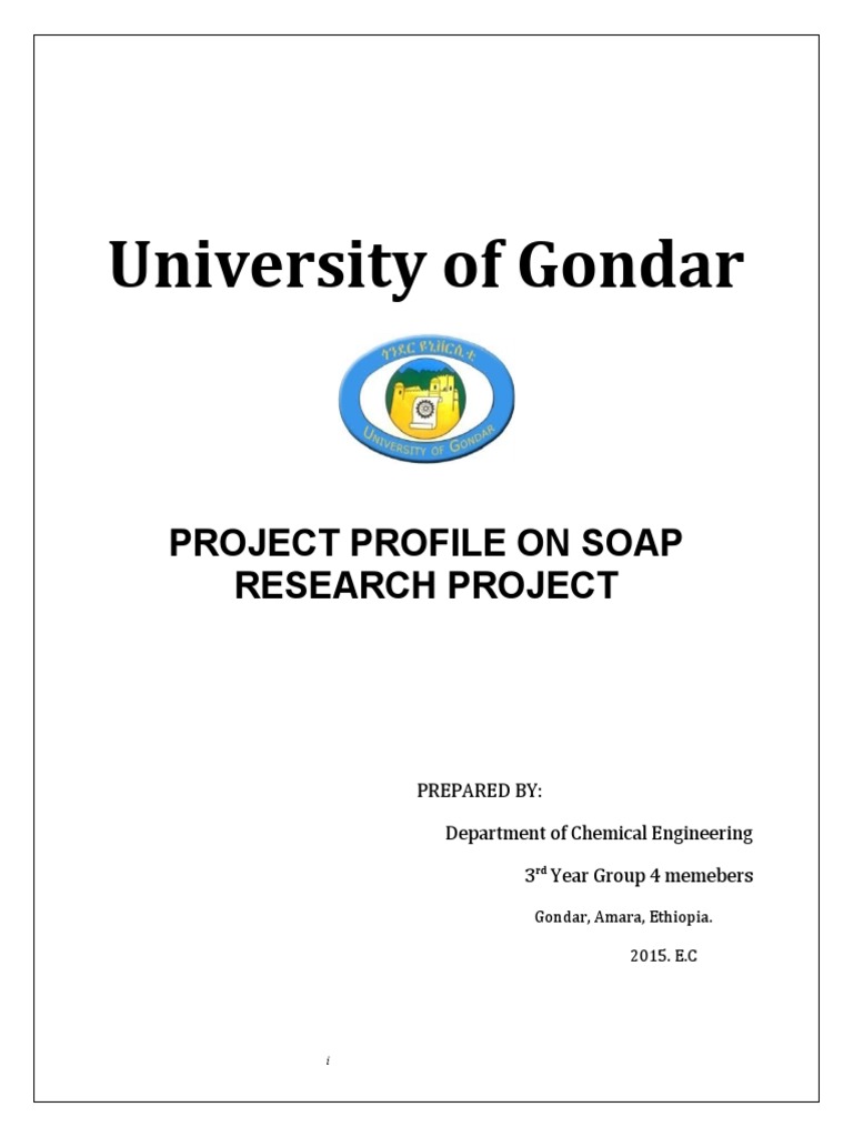 proposal on soap research project
