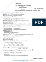 Devoir de Synthèse N°2 - Math Homothétie, Trigonométrie, Suites - 2ème Sciences (2013-2014) MR Abderrazek BERREZIG