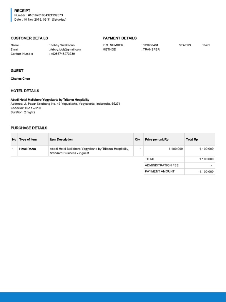 Receipt | PDF
