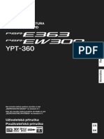 Yamaha PSR E363 SK, CZ, Manual