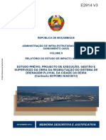 Relatório do Estudo de Impacto Ambiental para a Reabilitação do Sistema de Drenagem Pluvial da Cidade da Beira