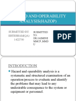 Hazard and Oerability Analysis (Hazop)