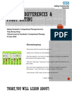 Sensory Differences and Fussy Eating - Contact No DSM 5 27.06.22