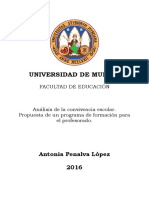 Antonia Penalva López. Analisis de La Convivencia Escolar. Propuesta de Un Programa de Formación para El Profesorado PDF