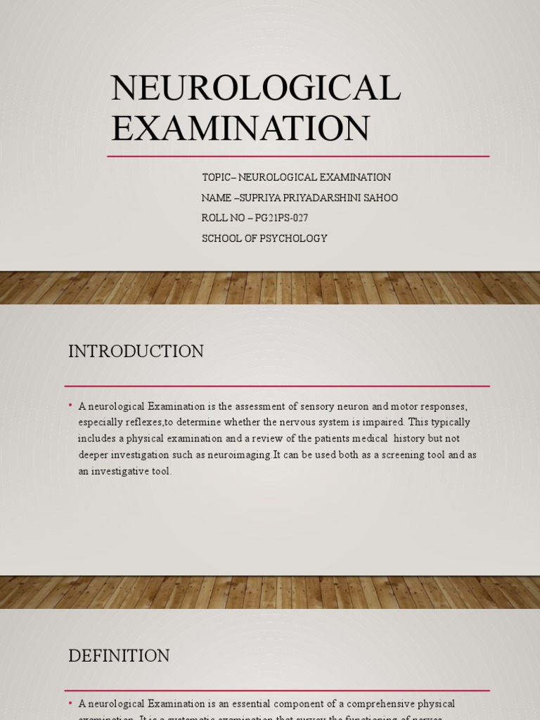 Neurological Examination | PDF