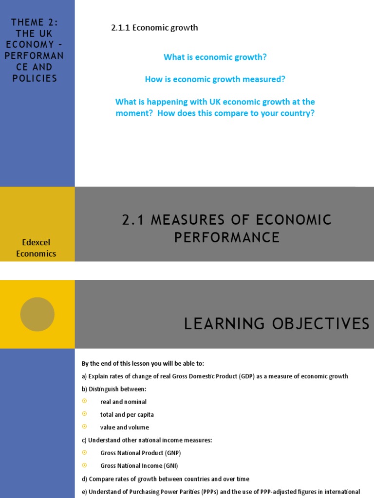 UK Economic Growth and Measurement Techniques | PDF | Gross Domestic ...