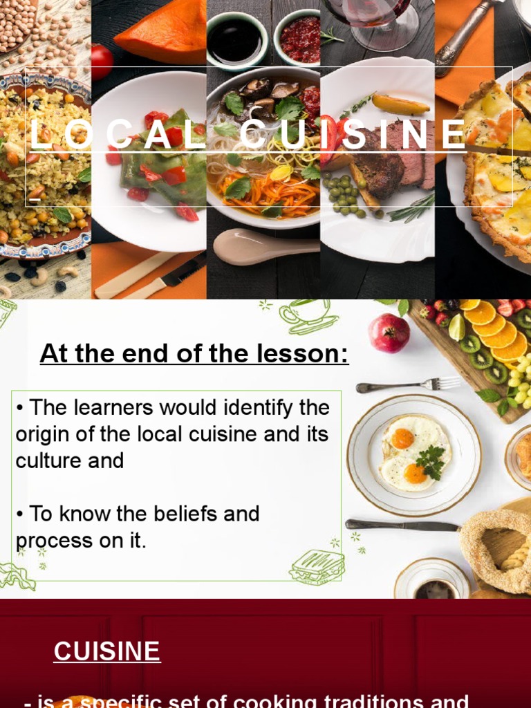 Filipino Local Cuisine Overview | PDF | Asian Cuisine | Food And Drink