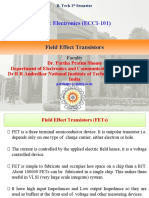 Basic Electronics (ECCI-101) : Field Effect Transistors Field Effect Transistors