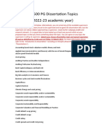 EC5500 - Topics Only - Sorted