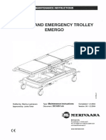 Merivaara - Maintenance Instructions - Patient and Emergency Trolley Emergo
