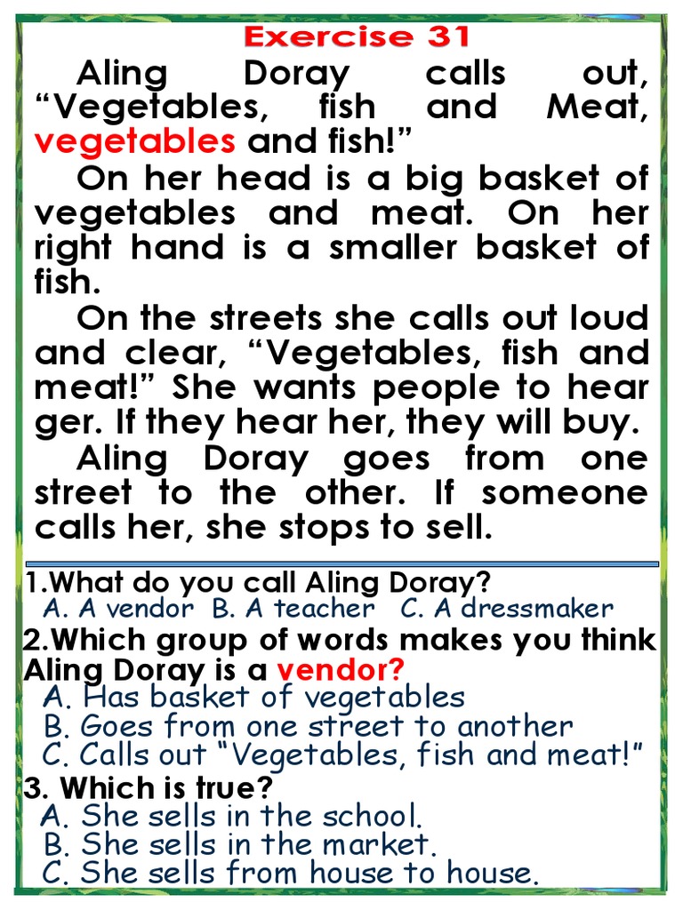 Developing Reading Power Exercises SKILL B 31-40 PDF | PDF