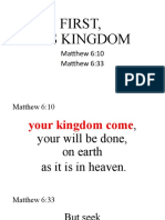 First His Kingdom