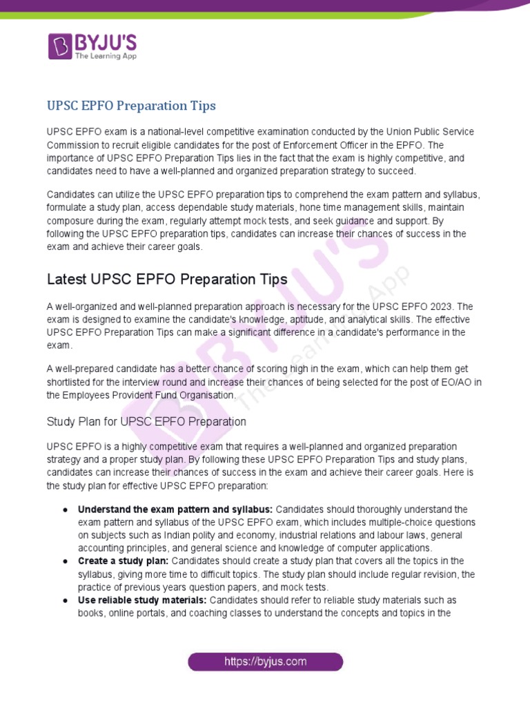 UPSC EPFO Exam Prep Guide | PDF | Accounting | Science