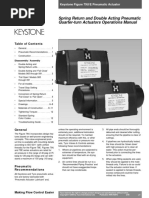 Keystone F89 Pneumatic Actuator Guide | PDF | Valve | Actuator