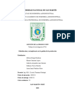 Globalización y Su Implicancia en La Gestión de La Producción