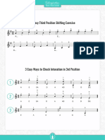 3rd Position Scales, Arpegios and Broken Thirds Exercises