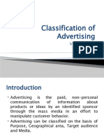 Classification of Advertising