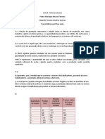 Lista de Ex. 2 Microeconomia