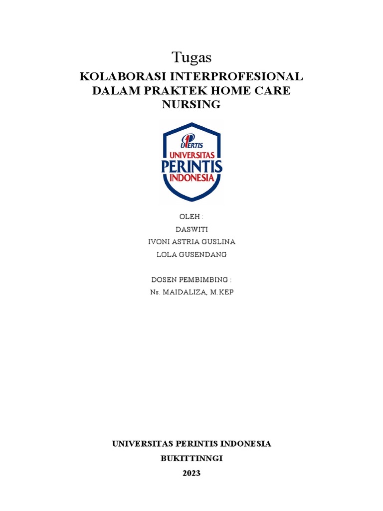 Kolaborasi Interprofesional Home Care | PDF