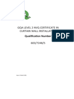 Gqa Level 2 NVQ Certificate in Curtain Wall Installation