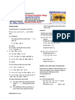 A Level Math Paper 1 Polynomials PDF