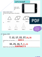 Grade 6 Sequences-11th January