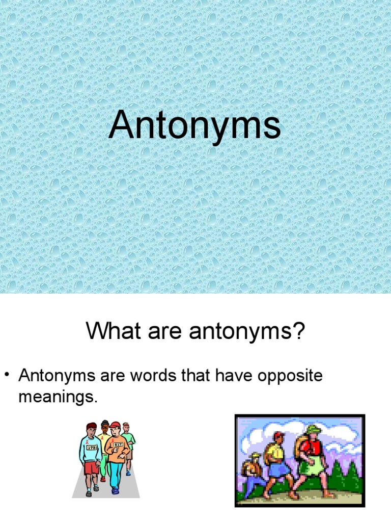 Understanding Antonyms and Their Usage | PDF