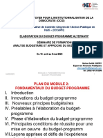 Fondamentaux du budget-programmet